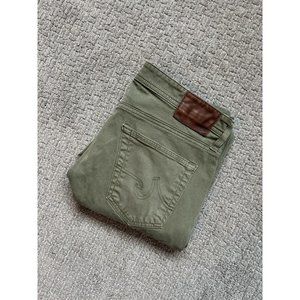AG Adriano Goldschmied Men's Straight Jeans - Olive